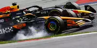 McLaren-Fahrer Lando Norris und Red-Bull-Fahrer Max Verstappen im Zweikampf