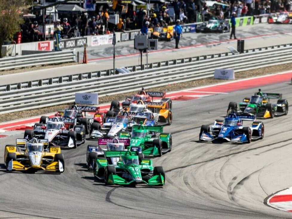 Alex Palou, Marcus Armstrong, Tom Blomqvist, Will Power, Scott McLaughlin, Mika Perez, Agustin Canapino, Alexander Rossi, Christian Lundgaard