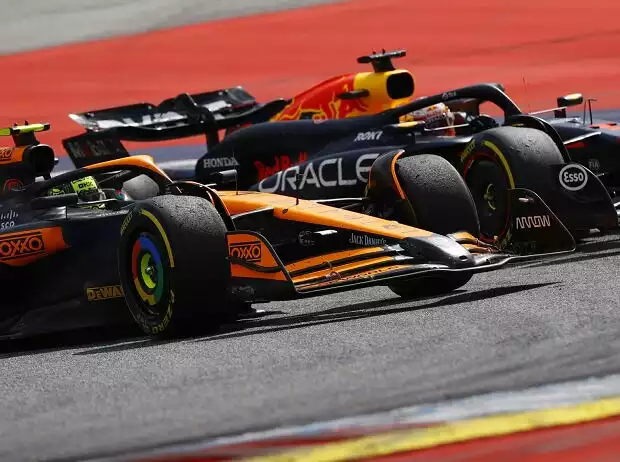 Titel-Bild zur News: Max Verstappen, Lando Norris