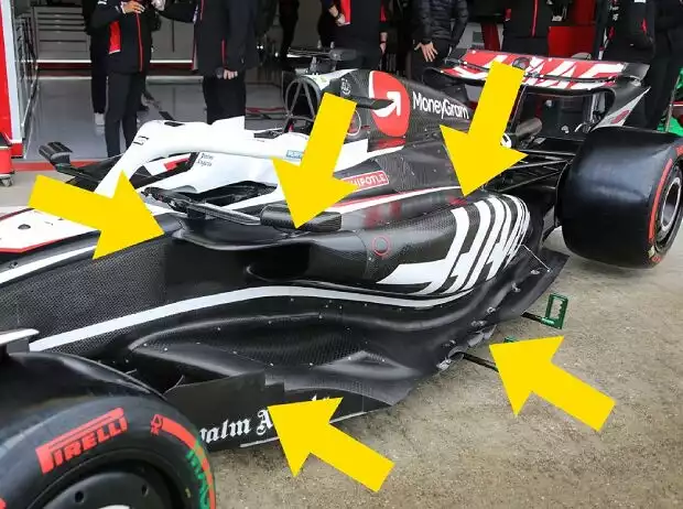 Das Silverstone-Update am Haas VF-24 in der Formel 1 2024 Titel-Bild zur News: Das Silverstone-Update am Haas VF-24 in der Formel 1 2024