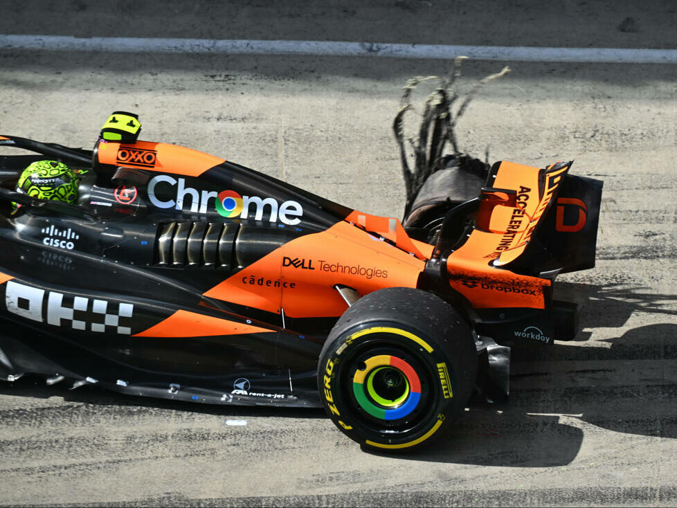 Lando Norris (McLaren MCL38) beim Formel-1-Rennen in Österreich 2024