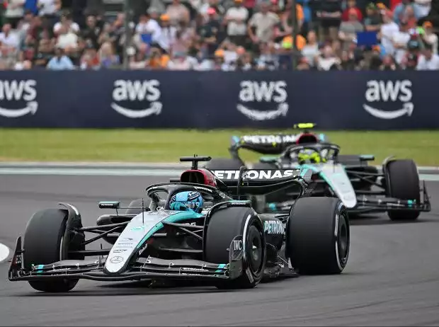 George Russell, Lewis Hamilton Titel-Bild zur News: George Russell, Lewis Hamilton