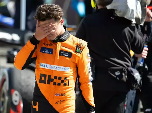 Lando Norris (McLaren) nach dem Formel-1-Rennen in Silverstone 2024 Titel-Bild zur News: Lando Norris (McLaren) nach dem Formel-1-Rennen in Silverstone 2024