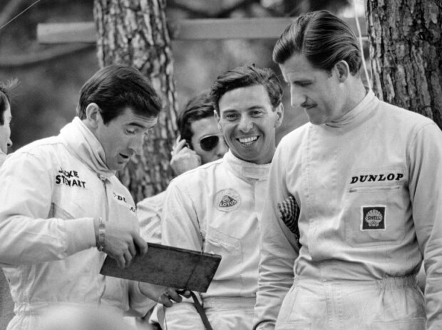 Jackie Stewart, Jim Clark und Graham Hill Jackie Stewart, Jim Clark und Graham Hill