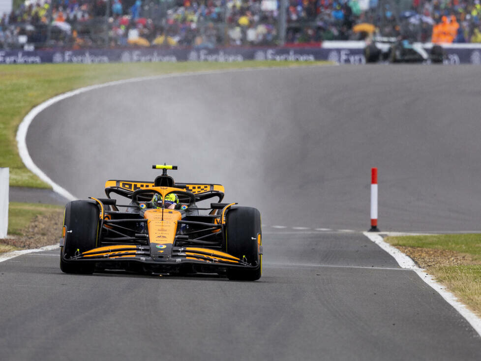Lando Norris (McLaren MCL38) beim Formel-1-Rennen in Silverstone 2024