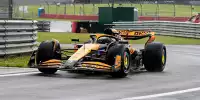 Mick Schumacher im MCL38 beim Reifentest für Pirelli im nassen Silverstone