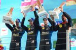 Jenson Button, Philip Hanson und Oliver Rasmussen 