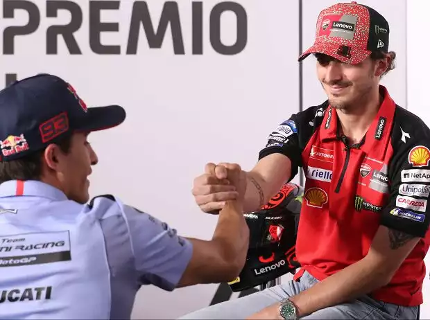 Marc Marquez, Francesco Bagnaia Titel-Bild zur News: Marc Marquez, Francesco Bagnaia