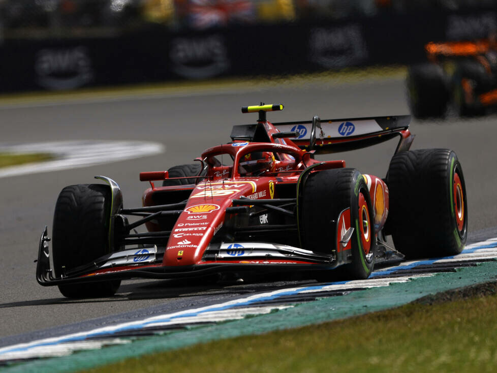 Carlos Sainz (Ferrari SF-24) beim Formel-1-Rennen in Silverstone 2024