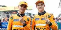 Lando Norris und Oscar Piastri (McLaren) beim Formel-1-Rennen in Ungarn 2024