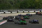 Guanyu Zhou (Sauber), Esteban Ocon (Alpine), Sergio Perez (Red Bull) und Logan Sargeant (Williams) 
