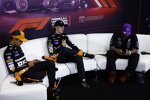 Lando Norris (McLaren), Oscar Piastri (McLaren) und Lewis Hamilton (Mercedes) 