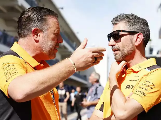 McLaren-Boss Zak Brown mit Formel-1-Teamchef Andrea Stella Titel-Bild zur News: McLaren-Boss Zak Brown mit Formel-1-Teamchef Andrea Stella