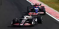 Kevin Magnussen (Haas VF-24) vor Daniel Ricciardo (Racing Bulls VCARB 01) beim Formel-1-Rennen in Ungarn 2024
