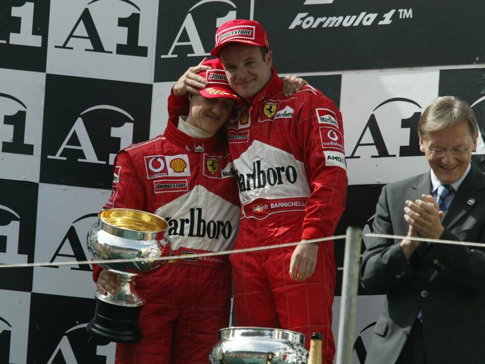 Michael Schumacher und Rubens Barrichello