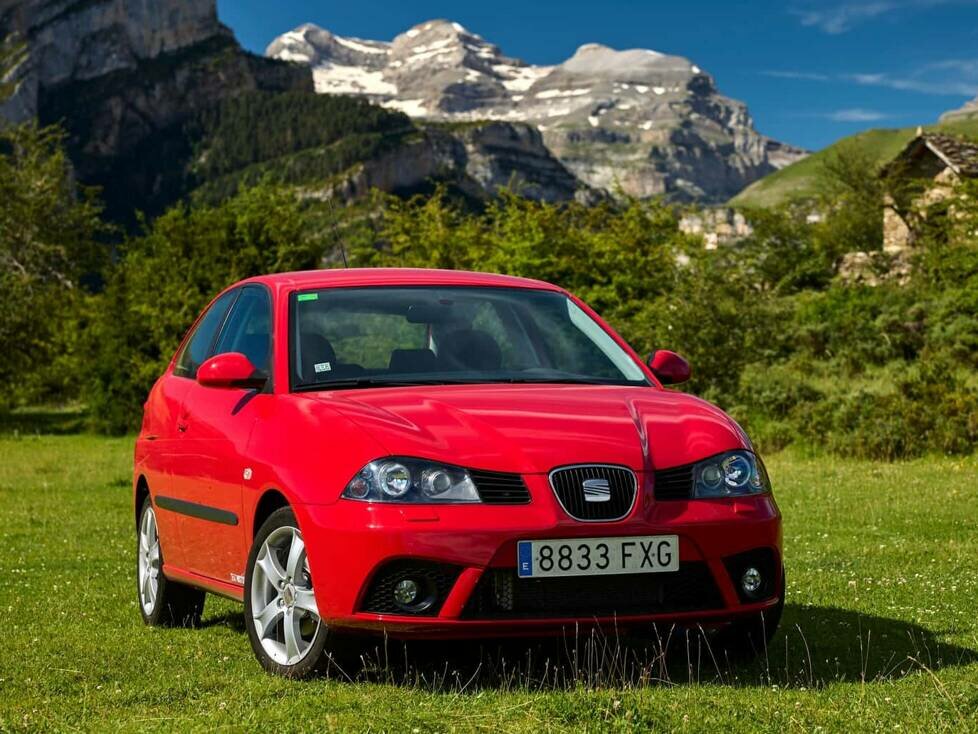Seat Ibiza der dritten Generation in den Pyrenäen
