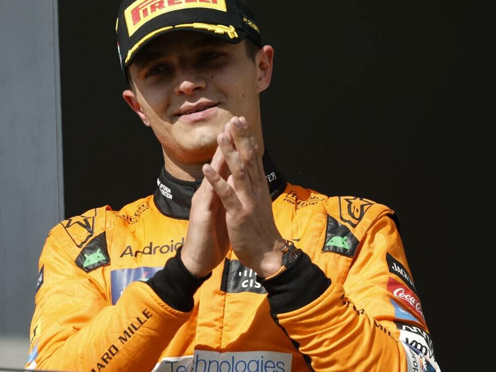 Lando Norris nach dem Formel-1-Rennen in Ungarn 2024