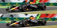 Vergleich: Red Bull RB20 in alter und neuer Konfiguration