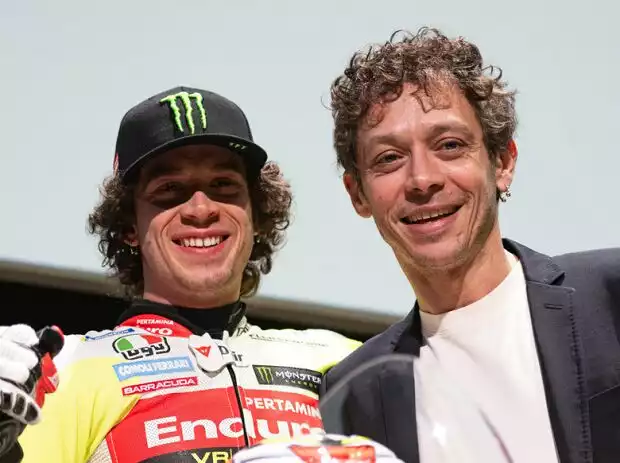 Marco Bezzecchi, Valentino Rossi Titel-Bild zur News: Marco Bezzecchi, Valentino Rossi