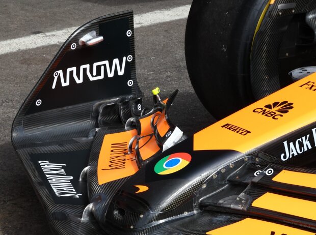 McLaren-Frontflügel mit Flexi-Punkten zur Analyse McLaren-Frontflügel mit Flexi-Punkten zur Analyse