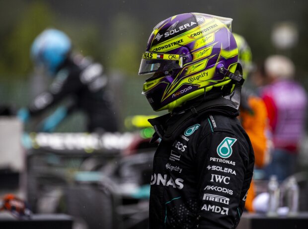 Hamilton fühlt sich bei Regen bekanntlich wohl und schlug Teamkollege Russell Hamilton fühlt sich bei Regen bekanntlich wohl und schlug Teamkollege Russell