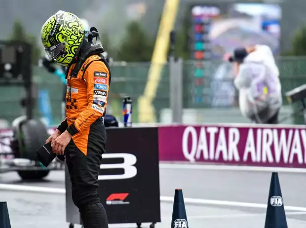 Lando Norris (McLaren) nach dem Qualifying zum Formel-1-Rennen in Belgien 2024 Titel-Bild zur News: Lando Norris (McLaren) nach dem Qualifying zum Formel-1-Rennen in Belgien 2024