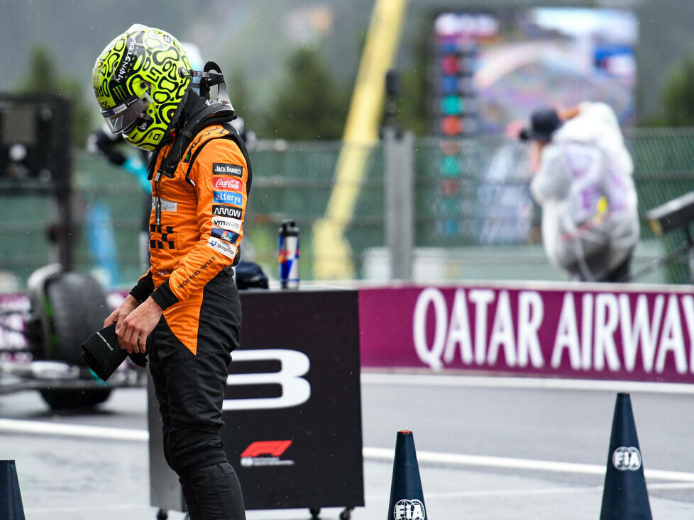 Lando Norris (McLaren) nach dem Qualifying zum Formel-1-Rennen in Belgien 2024