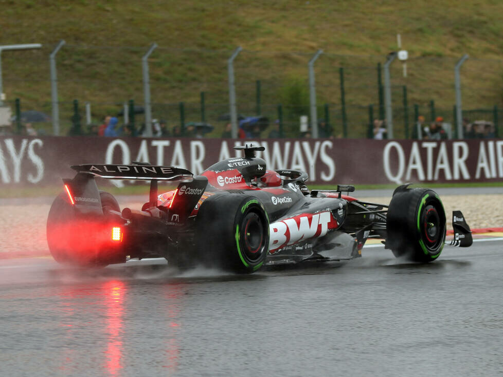 Esteban Ocon (Alpine A524) beim Formel-1-Rennen in Belgien 2024