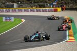 George Russell (Mercedes), Carlos Sainz (Ferrari) und Lando Norris (McLaren) 