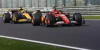 Charles Leclerc im Ferrari vor Oscar Piastri im McLaren beim Formel-1-Rennen in Belgien 2024