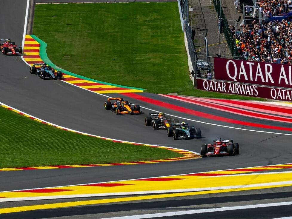 Charles Leclerc, Lewis Hamilton, Sergio Perez, Oscar Piastri
