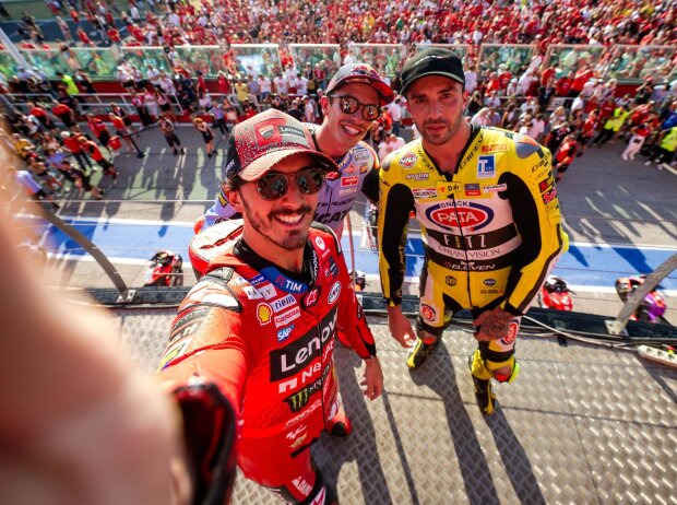 Francesco Bagnaia, Marc Marquez, Andrea Iannone Francesco Bagnaia, Marc Marquez, Andrea Iannone