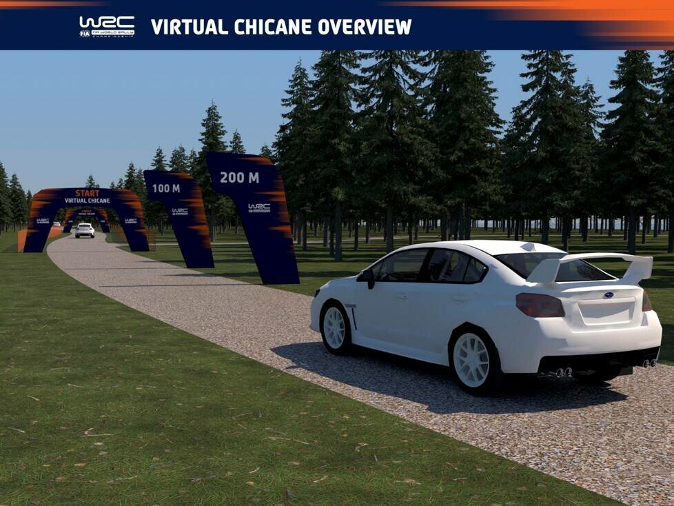 Virtuelle Schikane in der WRC