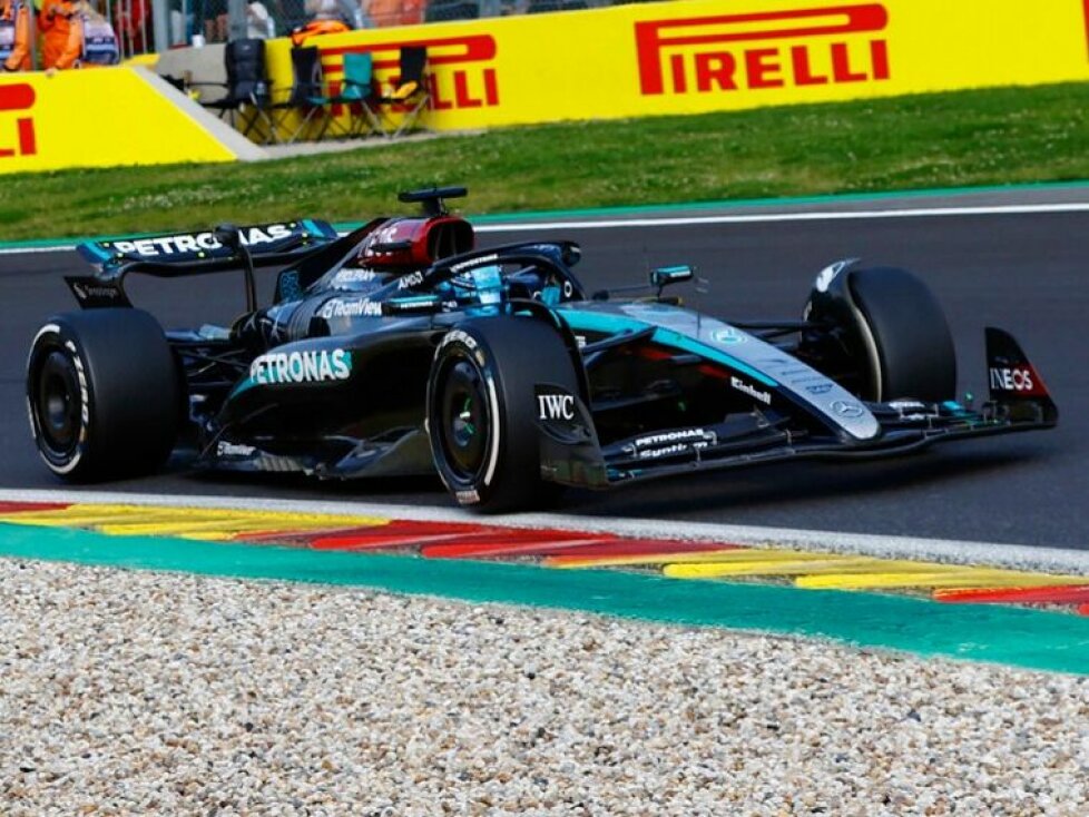 George Russell beim Formel-1-Rennen in Belgien 2024
