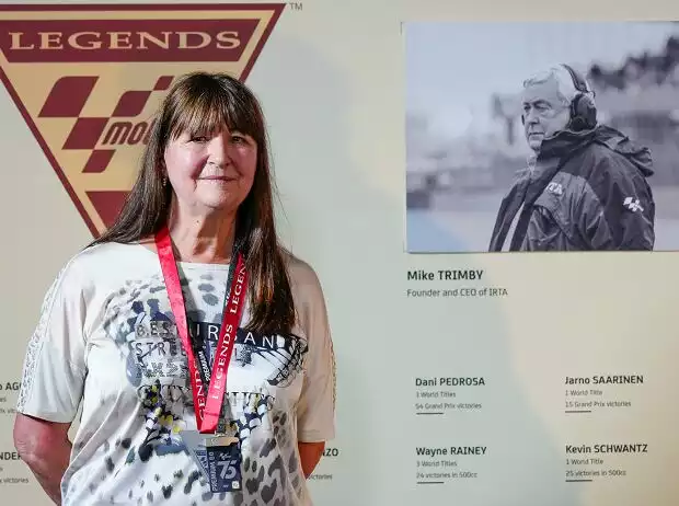 Irene Trimby, Witwe von Mike Trimby Titel-Bild zur News: Irene Trimby, Witwe von Mike Trimby
