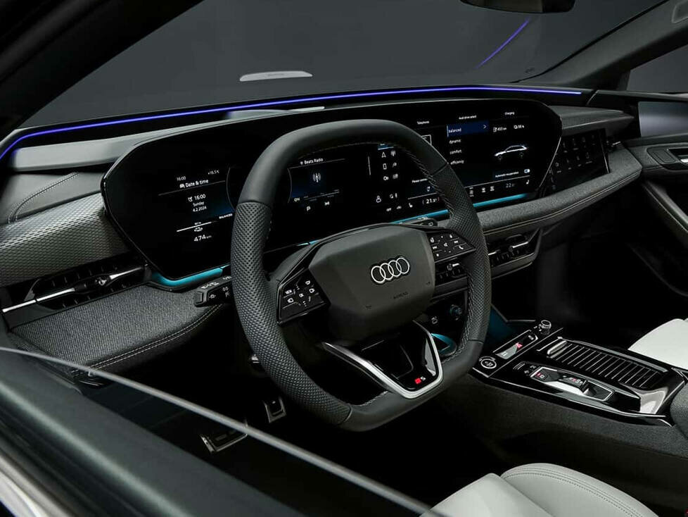 Cockpit des Audi A6 Avant e-tron (2024)