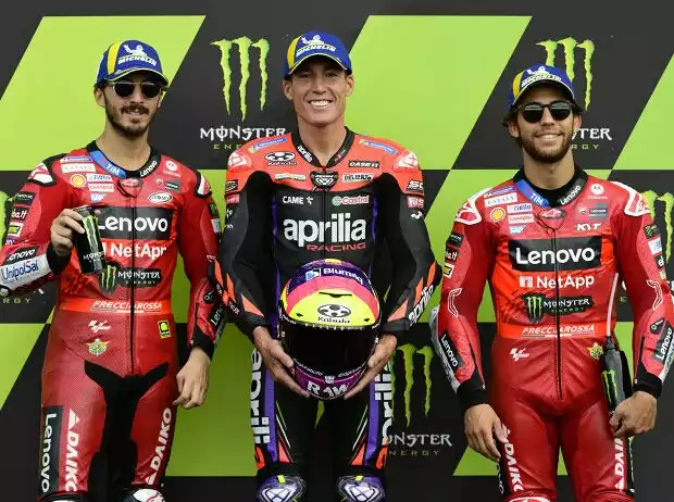 Francesco Bagnaia, Aleix Espargaro, Enea Bastianini Titel-Bild zur News: Francesco Bagnaia, Aleix Espargaro, Enea Bastianini