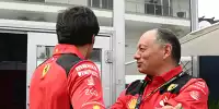 Carlos Sainz und Ferrari-Teamchef Frederic Vasseur