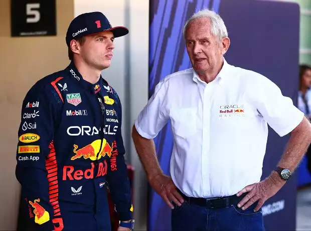 Formel-1-Fahrer Max Verstappen mit Red-Bull-Sportchef Helmut Marko Titel-Bild zur News: Formel-1-Fahrer Max Verstappen mit Red-Bull-Sportchef Helmut Marko