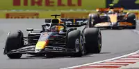 Max Verstappen im Red Bull RB20 vor Lando Norris im McLaren MCL38