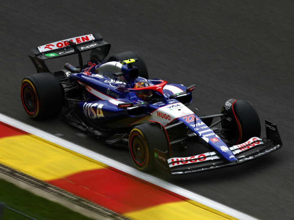 Yuki Tsunoda (Racing Bulls VCARB 01) beim Formel-1-Rennen in Belgien 2024