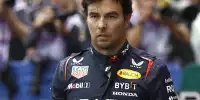 Red-Bull-Fahrer Sergio Perez im Parc ferme in der Saison 2024