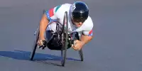 Alessandro Zanardi mit seinem Handfahrrad