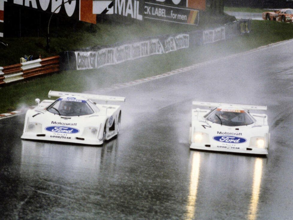 Marc Surer und Manfred Winkelhock im Parallelflug beim WEC-Rennen in Brands Hatch 1982