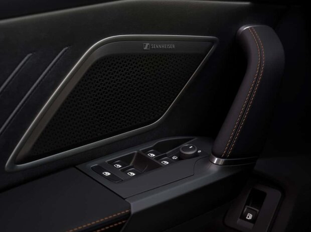 Sennheiser-Lautsprecher in der Seitentüre des Cupra Formentor Sennheiser-Lautsprecher in der Seitentüre des Cupra Formentor