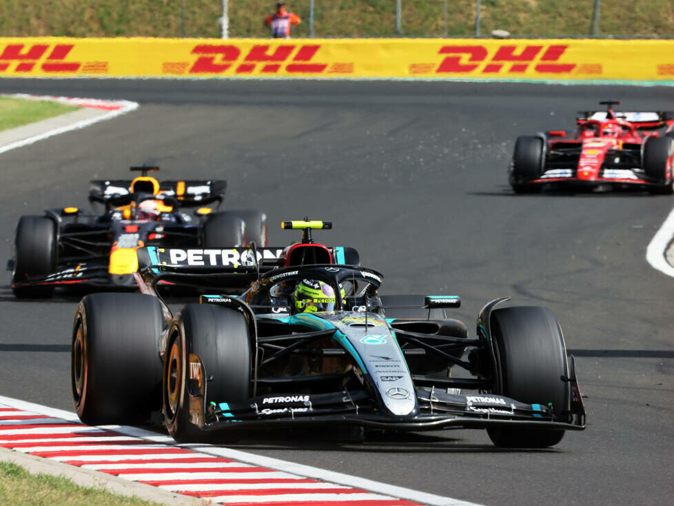Lewis Hamilton, Max Verstappen, Charles Leclerc