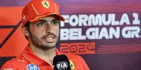 Carlos Sainz (Ferrari) vor dem Formel-1-Rennen in Belgien 2024