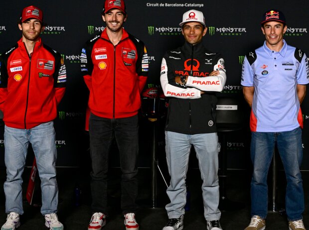 Enea Bastianini, Francesco Bagnaia, Jorge Martin, Marc Marquez Enea Bastianini, Francesco Bagnaia, Jorge Martin, Marc Marquez