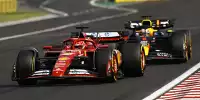 Charles Leclerc (Ferrari SF-24) vor Max Verstappen (Red Bull RB20) beim Formel-1-Rennen in Ungarn 2024