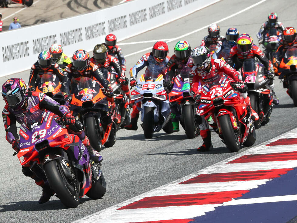 Start zum MotoGP-Rennen beim GP Österreich 2024 in Spielberg
